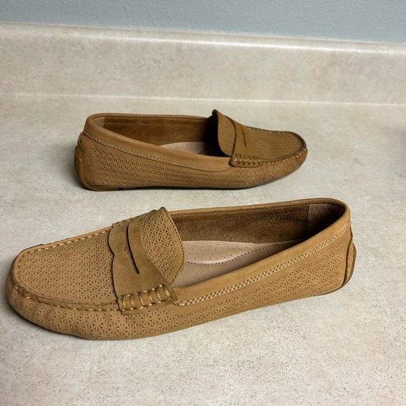 Lauren Ralph Lauren women’s Tan Camila Leather Loafers size 9.5B - Picture 5 of 7